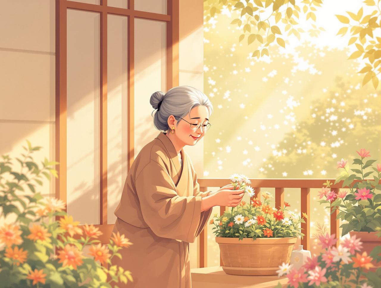 ai百合短剧 - 妈妈的退休生活 - 家庭温情动漫短剧封面